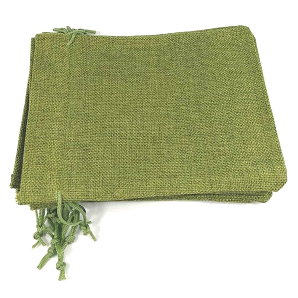 Săculeți țesătură sac cu sfoară 9x12cm (set 50 buc) - CraftUp
