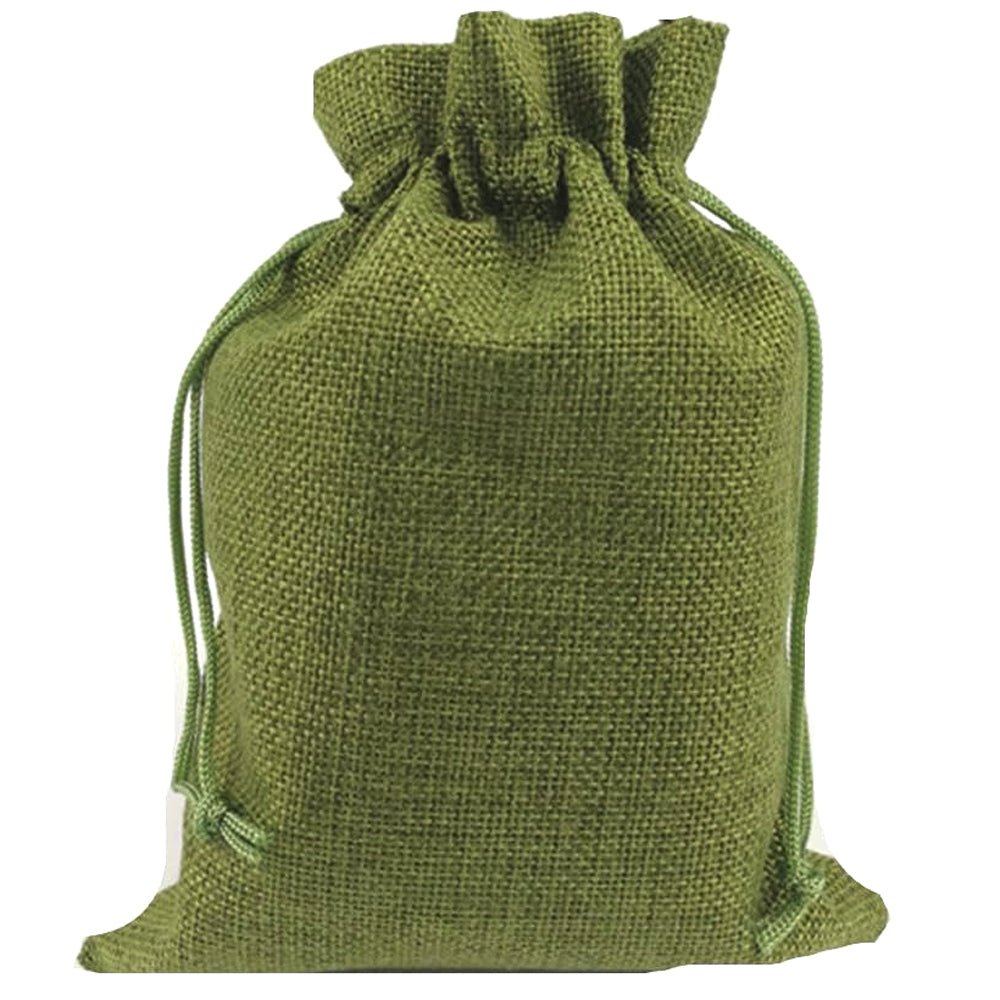 Săculeți țesătură sac cu sfoară 9x12cm (set 50 buc) - CraftUp
