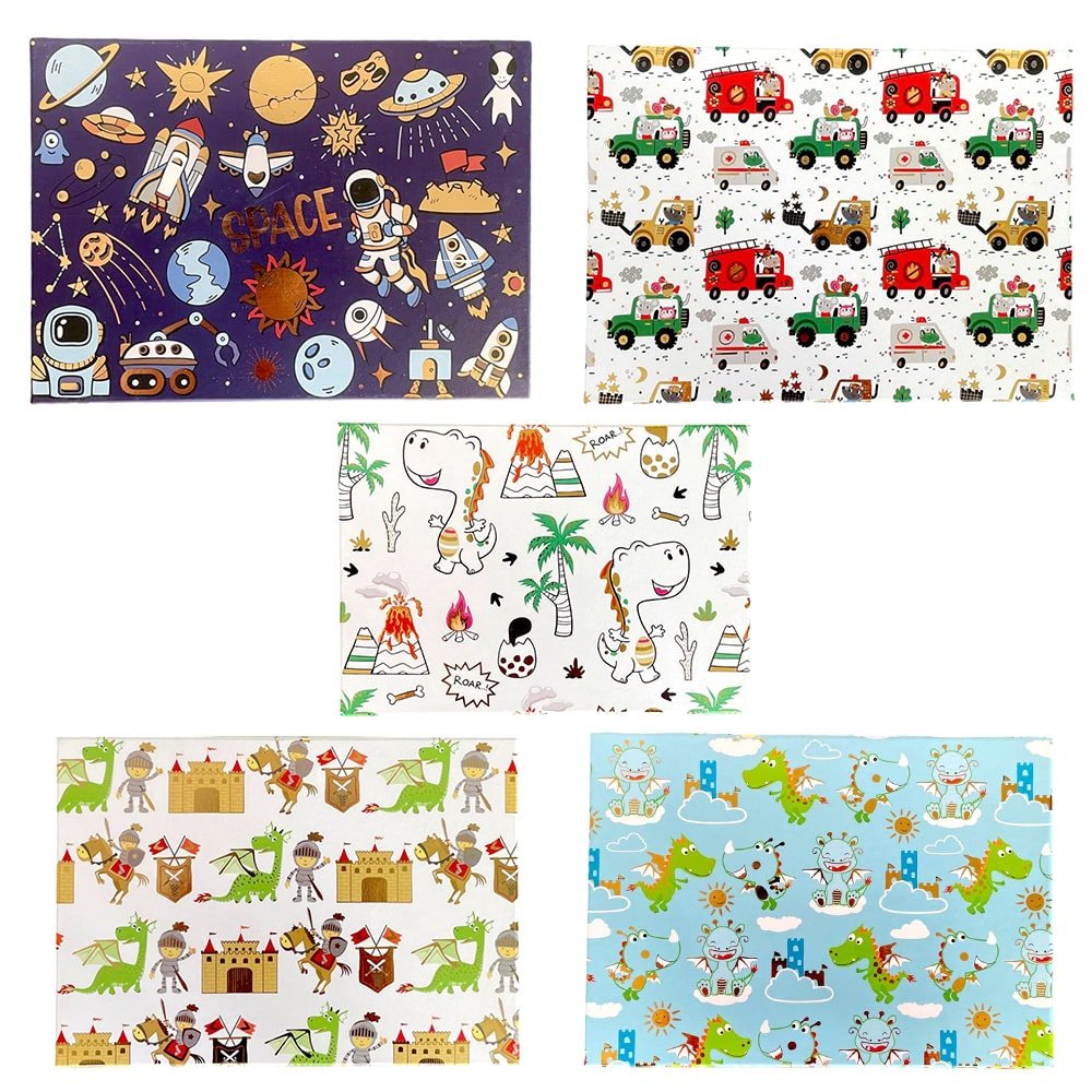 Set 10 cutii dreptunghiulare diferite - model 2 copii - CraftUp