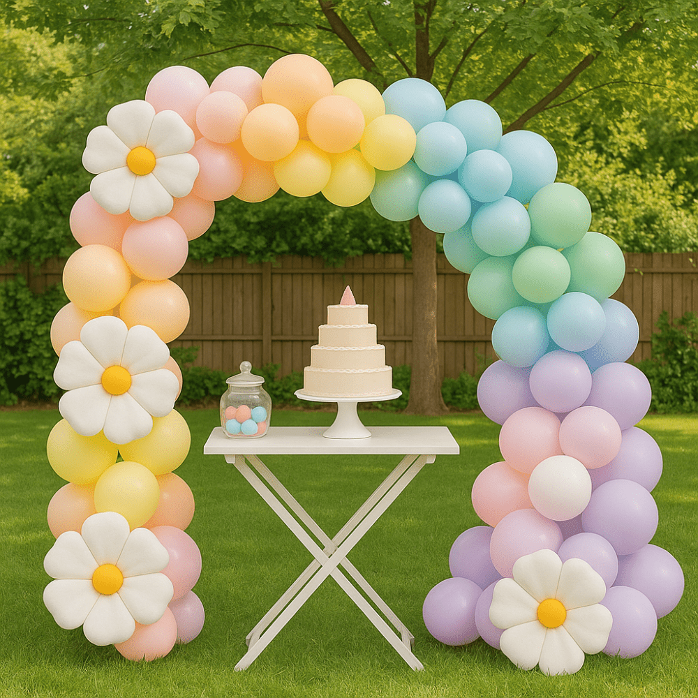 Set 139 baloane stil arcada Curcubeu - multicolor - CraftUp