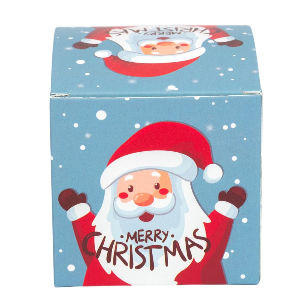 Set 24 cutii mici pătrate de Crăciun 6 modele diferite - multicolor - CraftUp