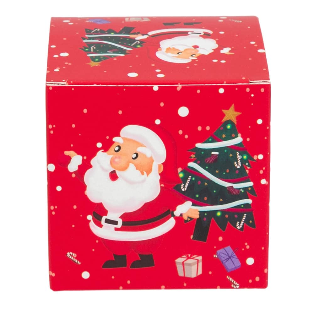 Set 24 cutii mici pătrate de Crăciun 6 modele diferite - multicolor - CraftUp