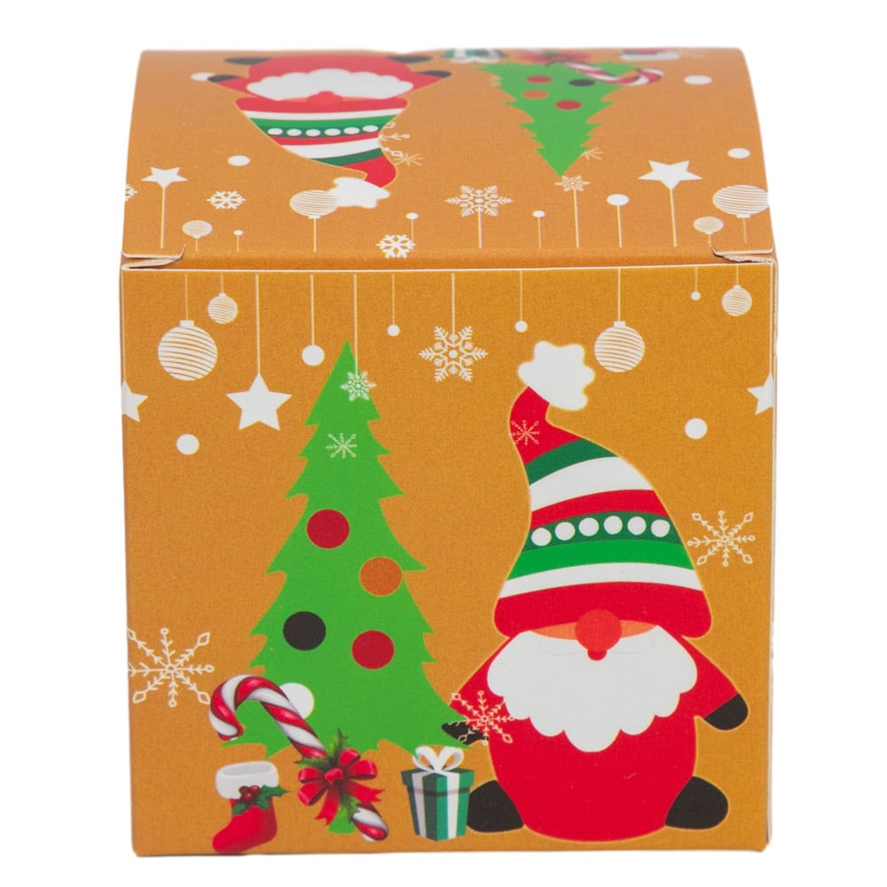 Set 24 cutii mici pătrate de Crăciun 6 modele diferite - multicolor - CraftUp