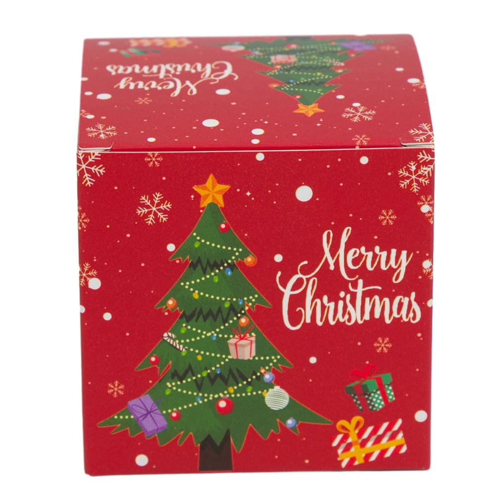 Set 24 cutii mici pătrate de Crăciun 6 modele diferite - multicolor - CraftUp