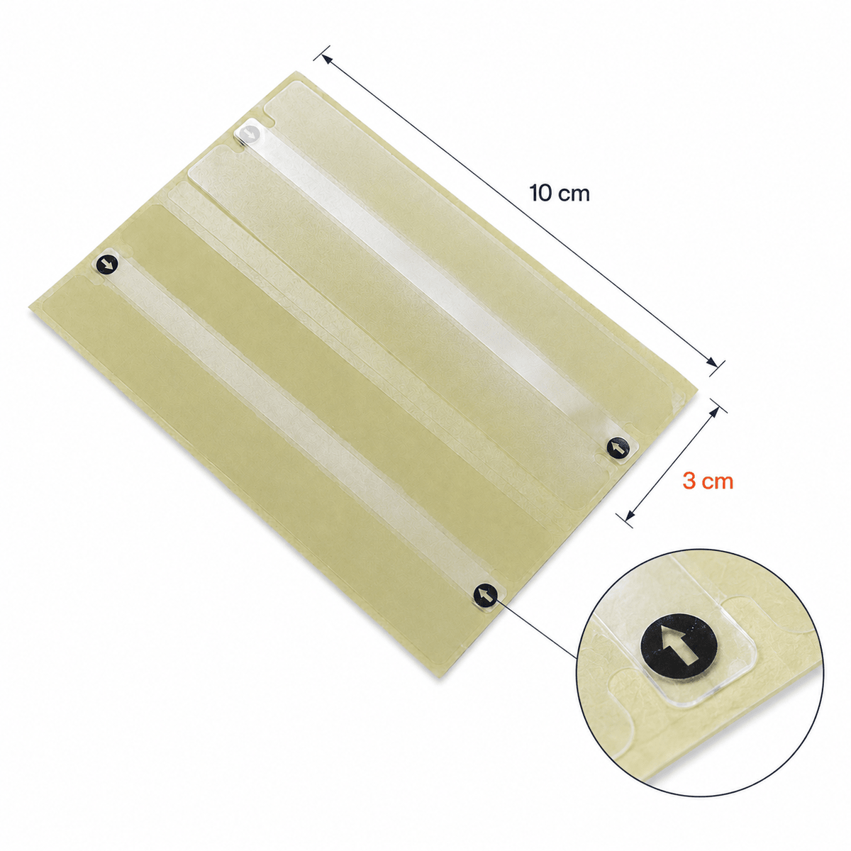 Sigilii adezive de securitate - transparent (set 10 buc) - CraftUp