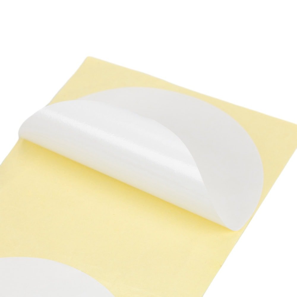 Stickere rotunde uni 10cm - alb (set 30 buc) - CraftUp