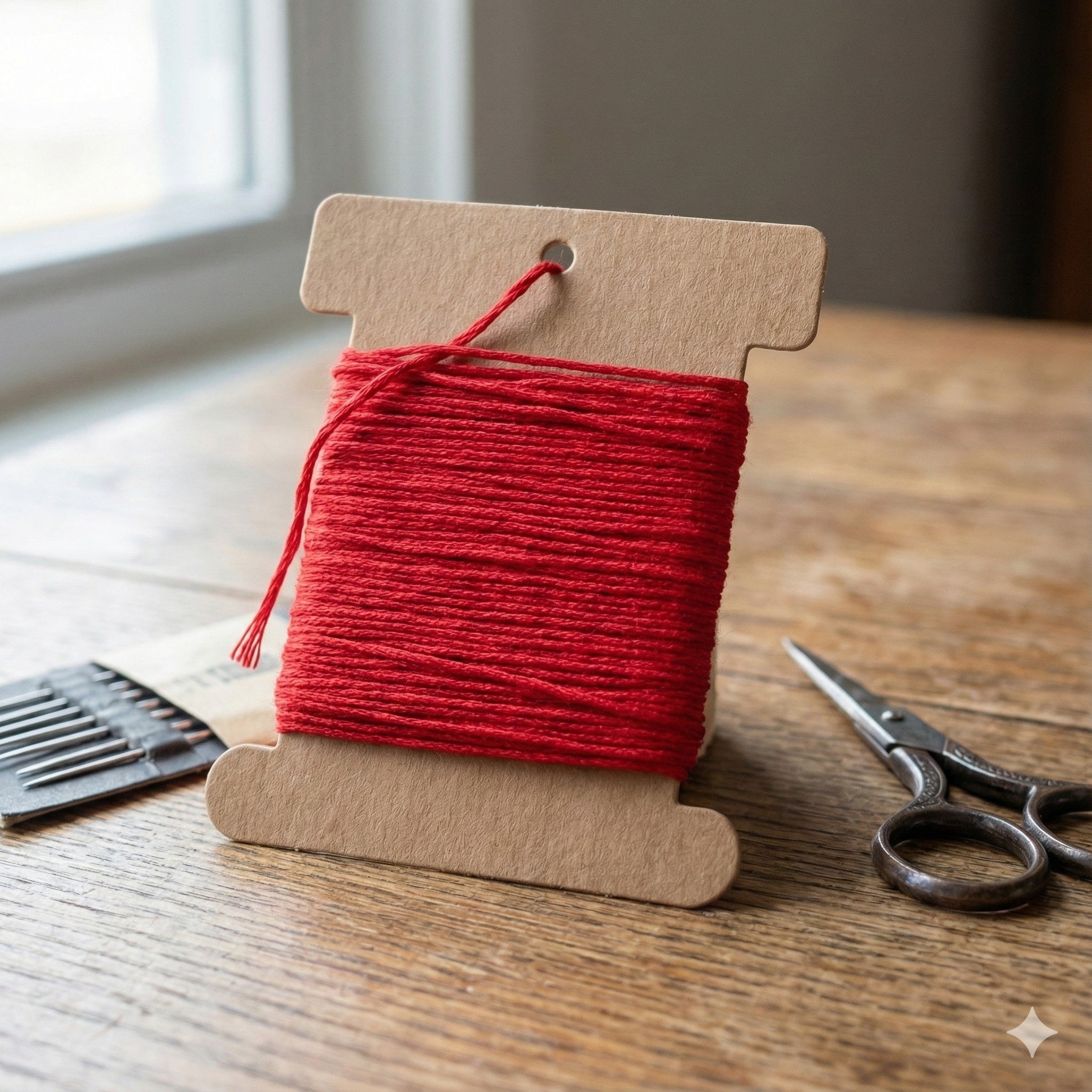 Suport carton pentru ață model drept - Kraft (set 100 buc) - CraftUp