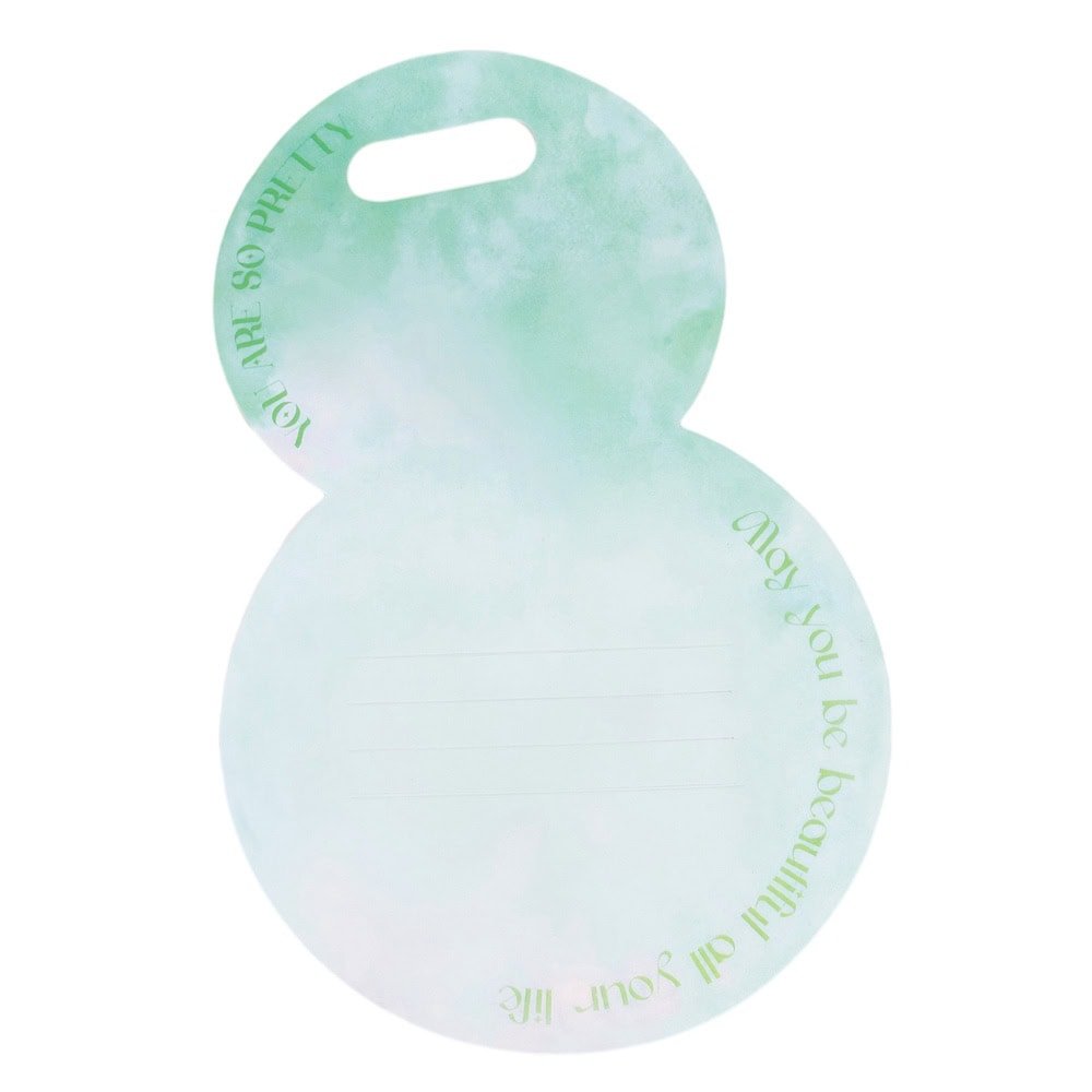 Suport rotund pentru flori - verde deschis (set 10 buc) - CraftUp