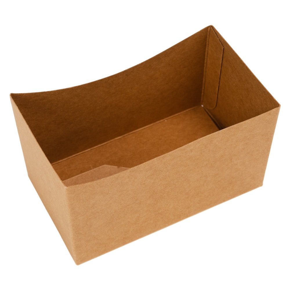 Tăviță carton bărcuță - Kraft (set 50 buc) - CraftUp