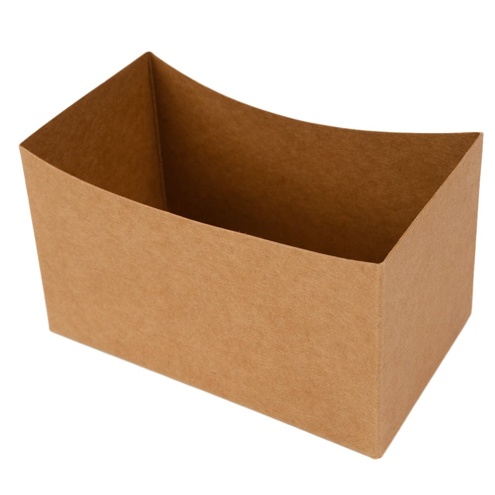Tăviță carton bărcuță - Kraft (set 50 buc) - CraftUp
