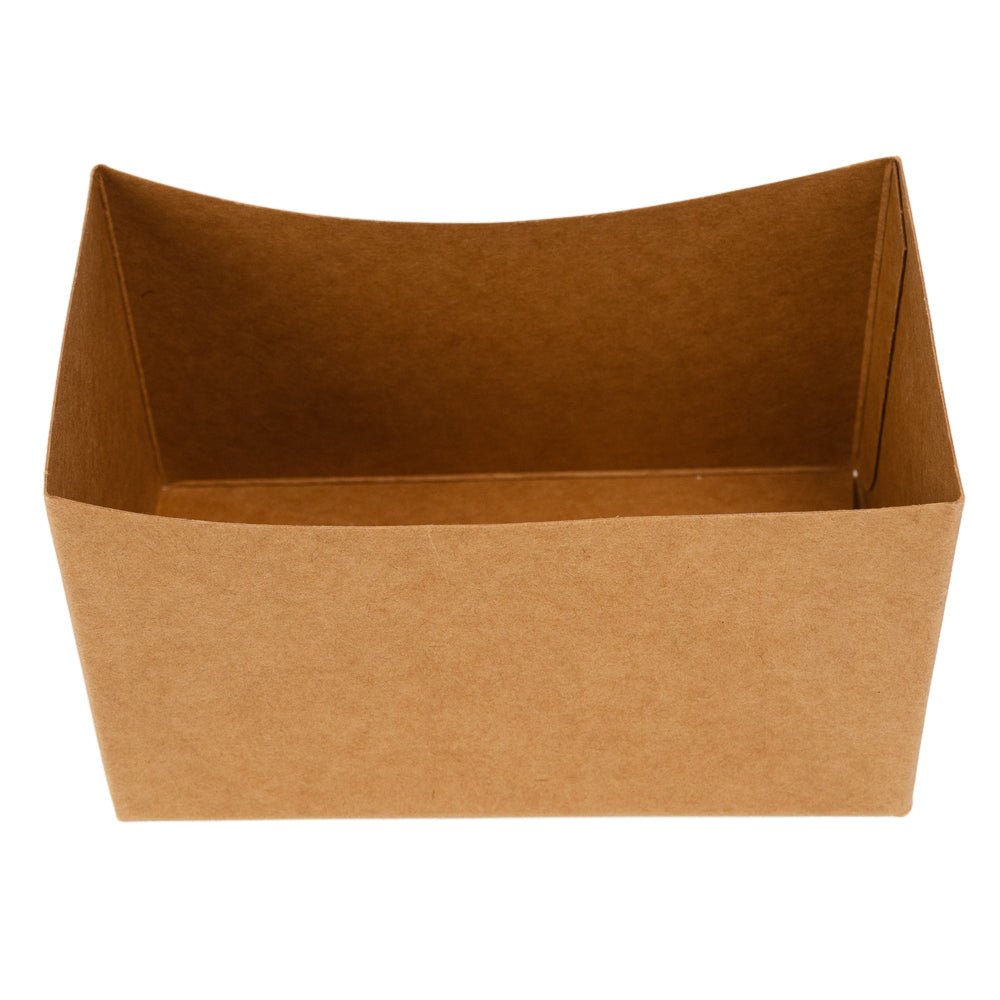 Tăviță carton bărcuță - Kraft (set 50 buc) - CraftUp