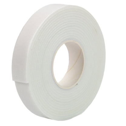 Bandă dublu adezivă buretată - alb - 1.8cm x 3m 1 - craftup.ro
