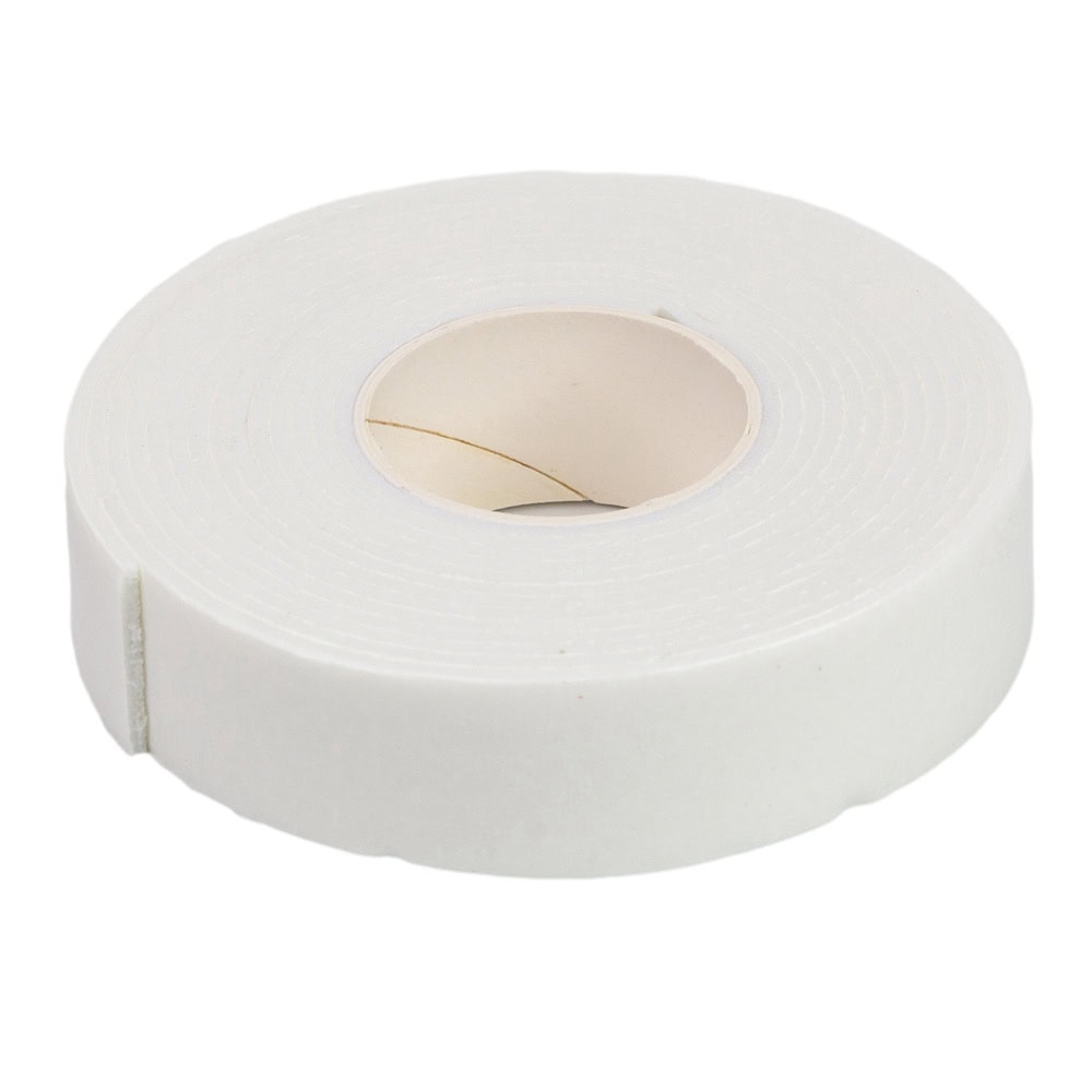 Bandă dublu adezivă buretată - alb - 2.4cm x 3m 3 - craftup.ro
