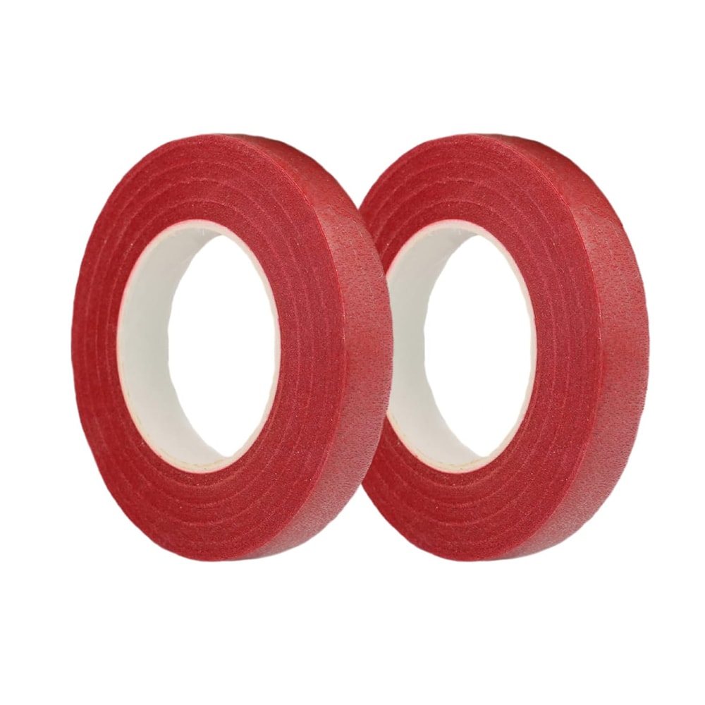 Bandă floristică - Roșu (set 12 role) 1.2cm x 27m
