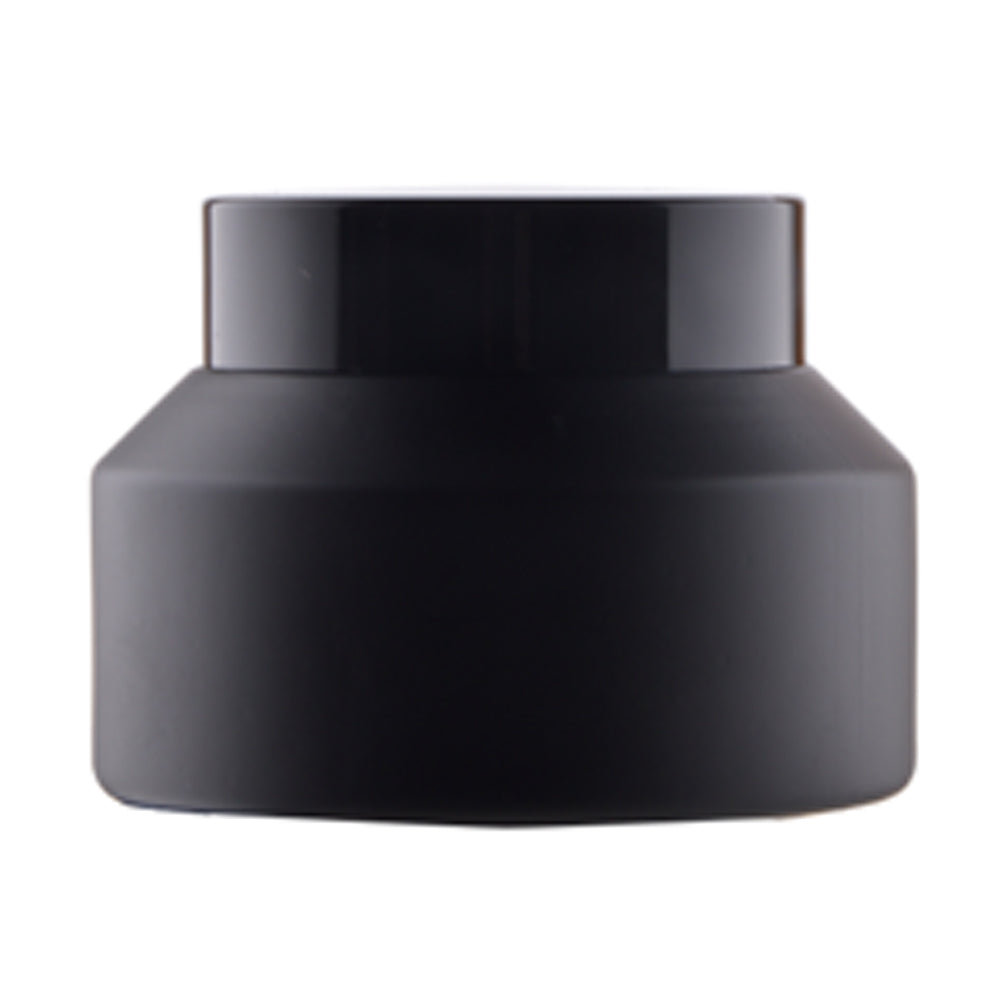 Borcan negru mat cu capac 100ml
