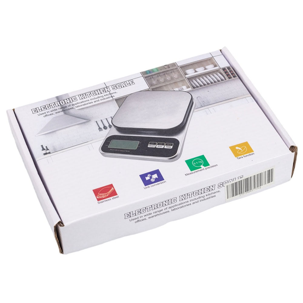 Cântar digital de bucătărie 10kg - argintiu 4 - craftup.ro