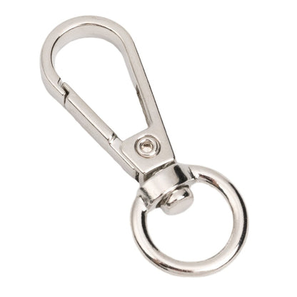 Carabină breloc cu cap rotativ - model 2 argintiu (set 100 buc) 1 - craftup.ro