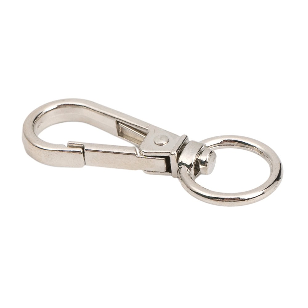 Carabină breloc cu cap rotativ - model 2 argintiu (set 100 buc) 4 - craftup.ro