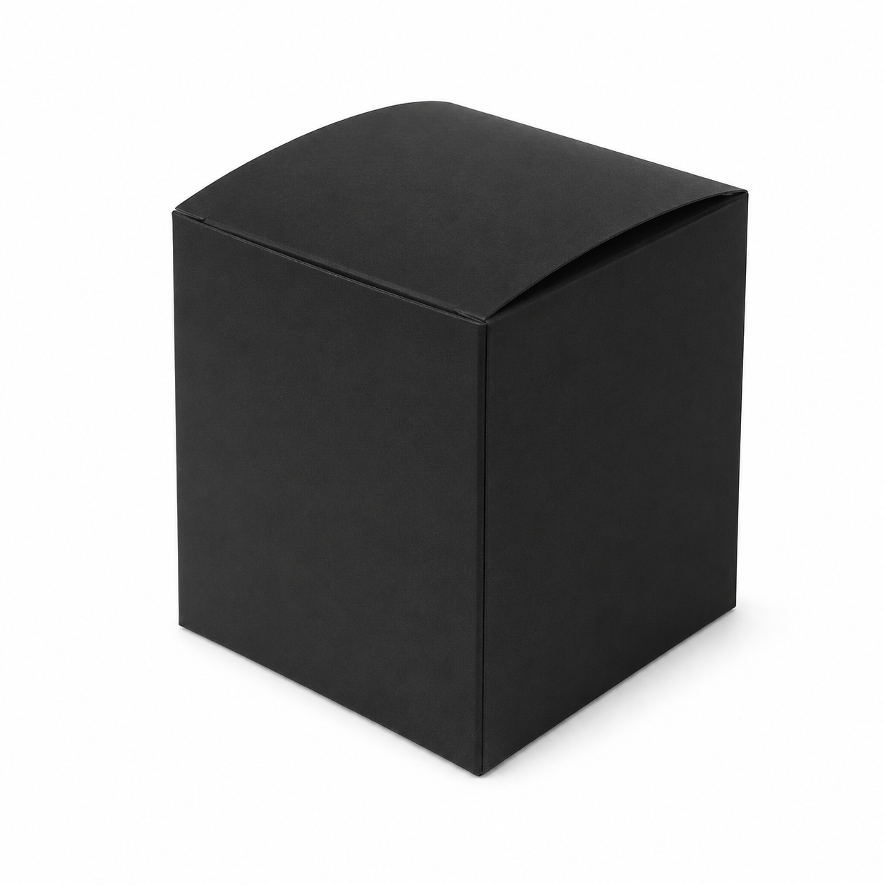 Cutie mică pătrată simplă - negru (set 10 buc)