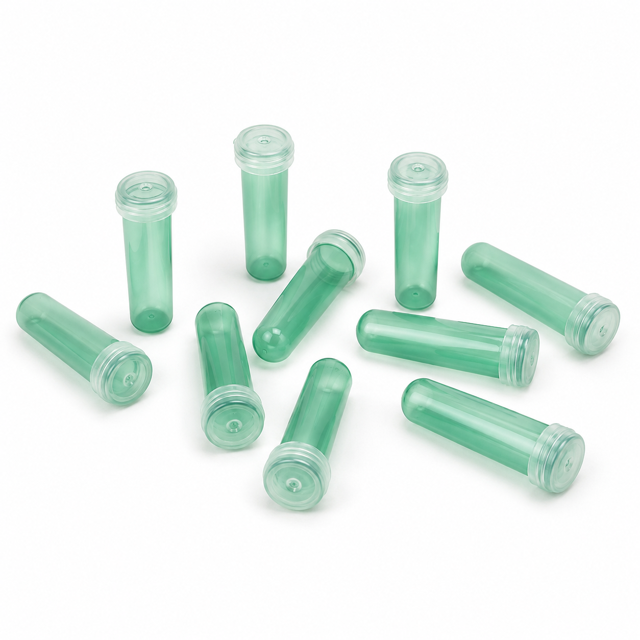 Fiole de apă pentru flori - verde (set 100 buc)
