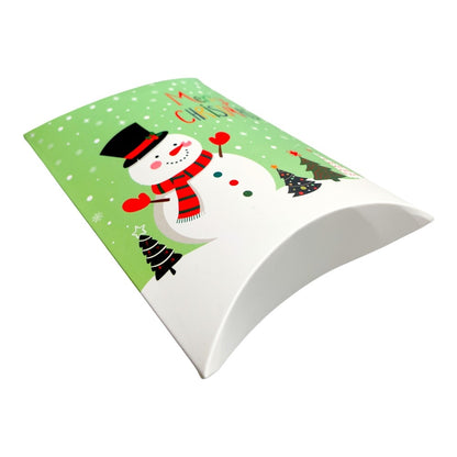 Cutie Crăciun în formă de pernă - model 9 verde (set 50 buc) 14x10x2.6cm 1 - craftup.ro