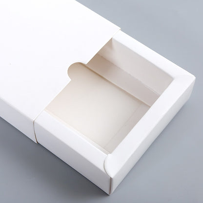 Cutie din hârtie cu sertar - alb 3 - craftup.ro
