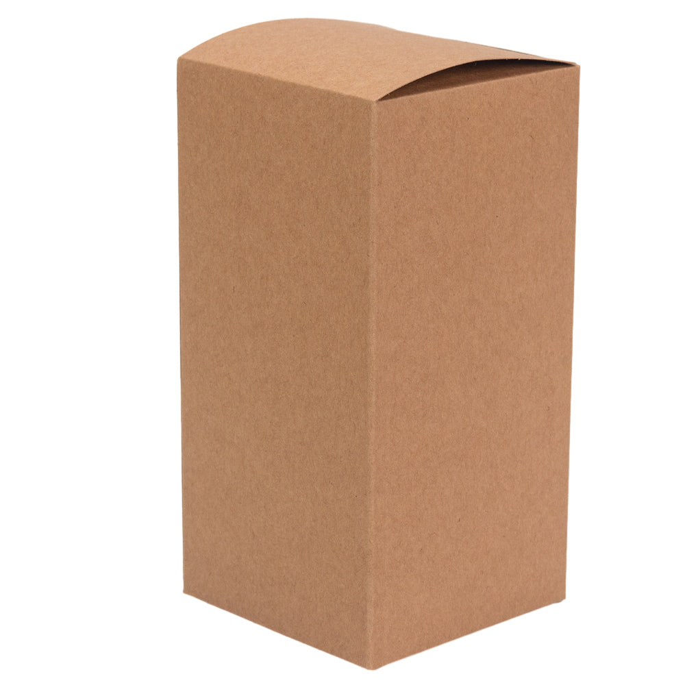 Cutie dreptunghiulară cu fereastră – kraft (set 50 buc) 8x8x12cm