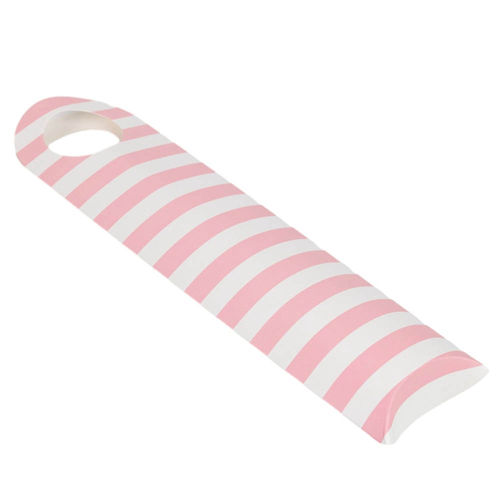 Cutie lungă model pernă cu agățătoare rotundă - roz (set 50 buc) 2 - craftup.ro