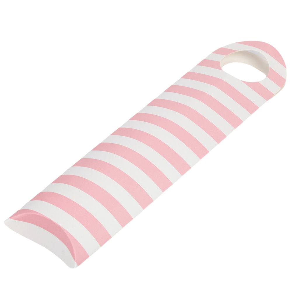 Cutie lungă model pernă cu agățătoare rotundă - roz (set 50 buc) 3 - craftup.ro