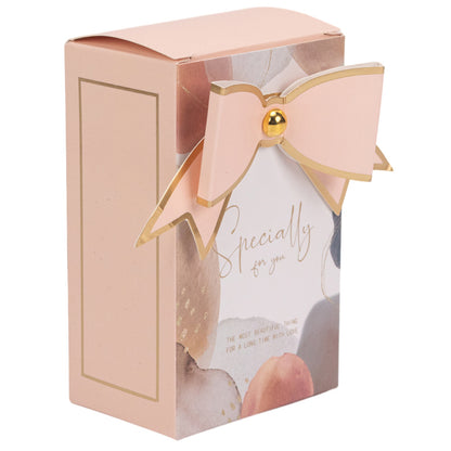 Cutie mică dreptunghiulară Specially for you cu fundă – roz (set 50 buc) – 6.5×4.5×10.5cm 3 - craftup.ro