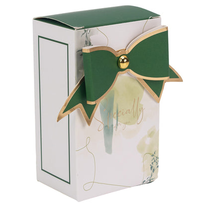 Cutie mică dreptunghiulară Specially for you cu fundă – verde (set 50 buc) – 6.5×4.5×10.5cm 3 - craftup.ro