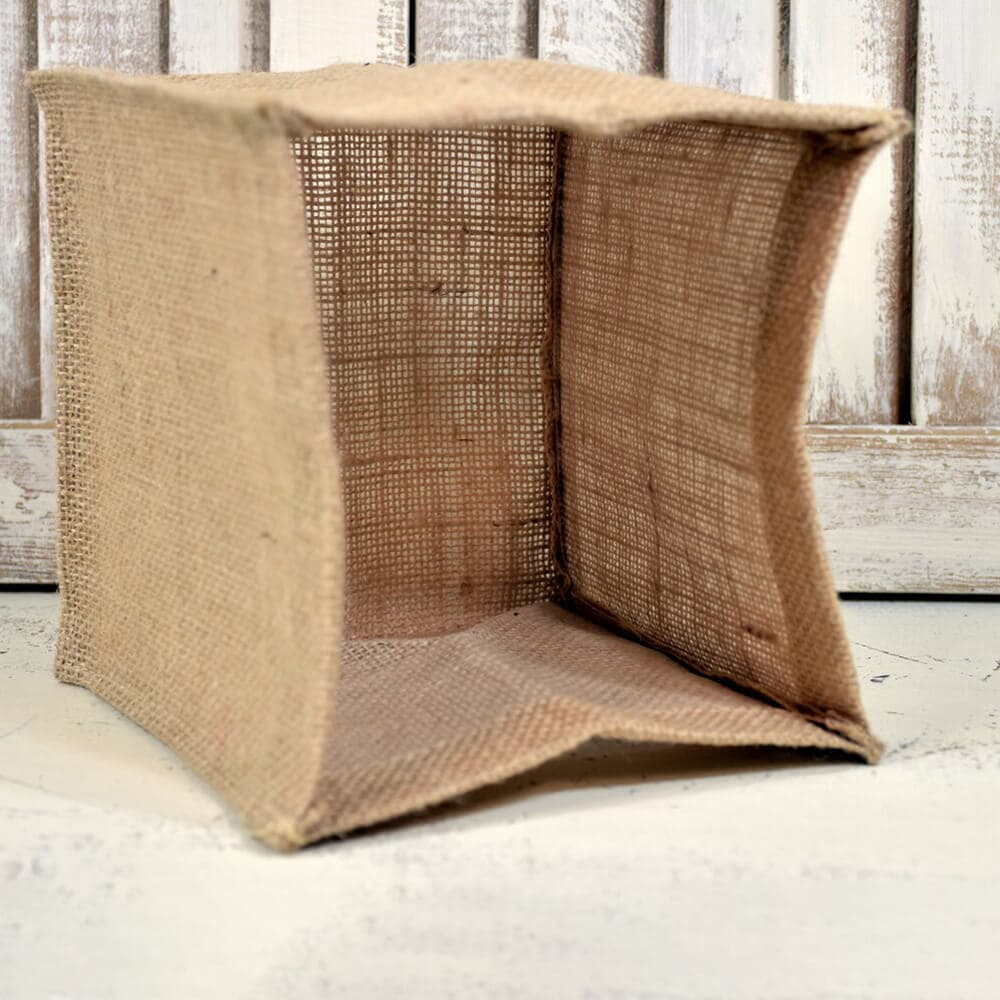 Cutie pătrată din iută 15x15x15cm 4 - craftup.ro