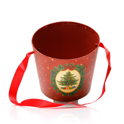 Cutie rotundă de Crăciun - model coroniță din brad 2 - craftup.ro