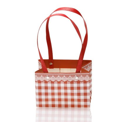 Cutii cu mâner model picnic - roșu 3 - craftup.ro