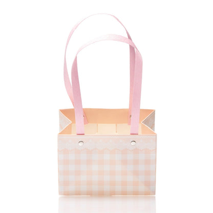 Cutii cu mâner model picnic - roz 3 - craftup.ro