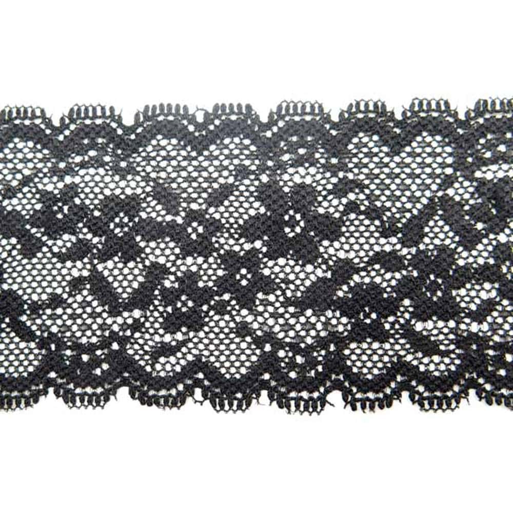 Dantela 5cm - model 6607 - negru - 2 - craftup.ro