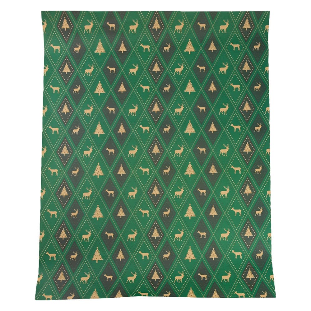 Foi de ambalat de Crăciun - model 6 verde 1 - craftup.ro