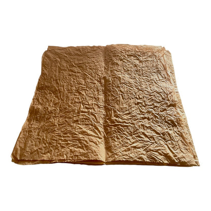 Foi de ambalat decorative creponate - maro deschis (set 5 foi) 53x53cm 1 - craftup.ro