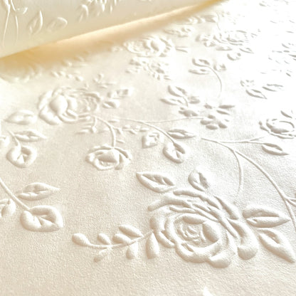 Foi de ambalat decorative print floral - alb (set 10 foi) 58x58cm 3 - craftup.ro
