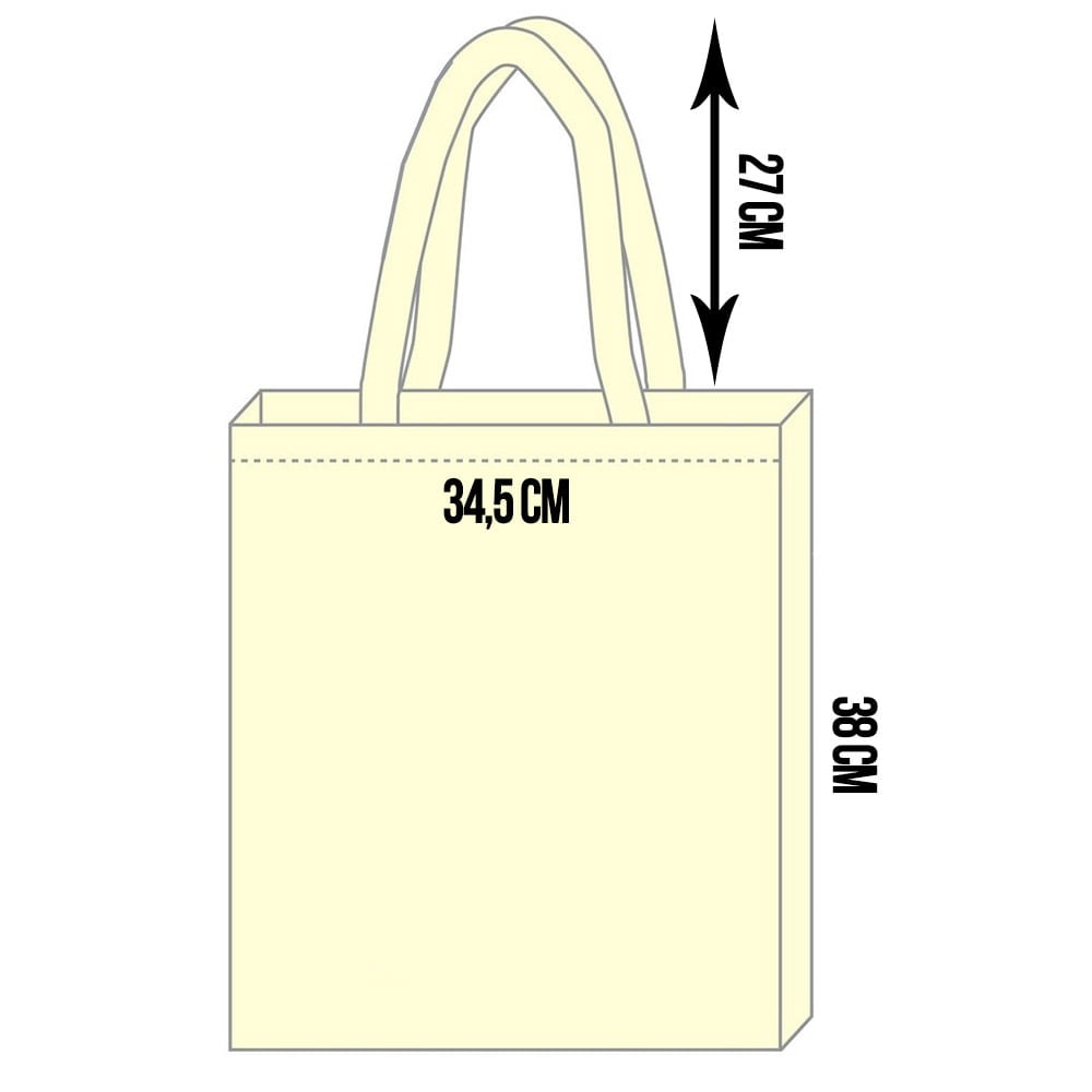 Geantă canvas - model tote cu mâner negru 4
