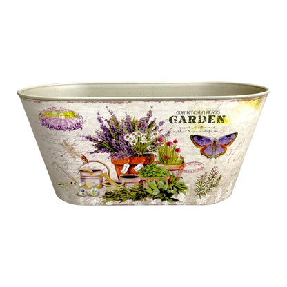 Ghiveci oval din plastic model Garden 13x25x11.5cm 1 - craftup.ro