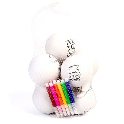 Globuri de brad de colorat (set 8 buc) 1 - craftup.ro