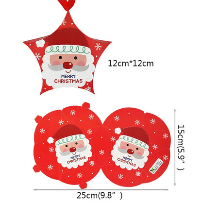 Ornament de brad din carton CRĂCIUN 2 (set 10 buc)
