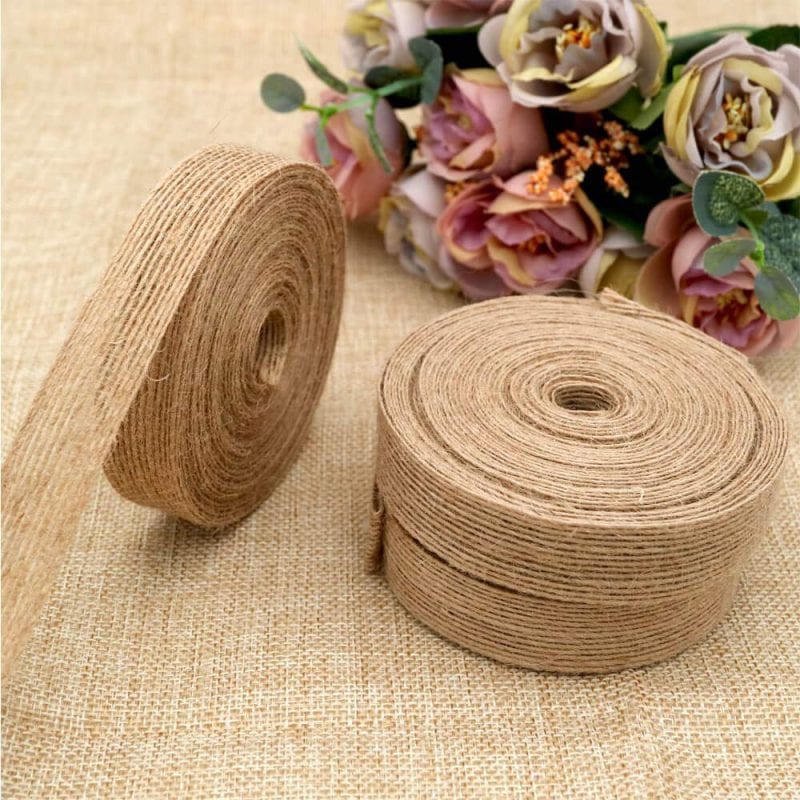 Panglică iută, lățime 2,5cm, lungime 100m 4 - craftup.ro