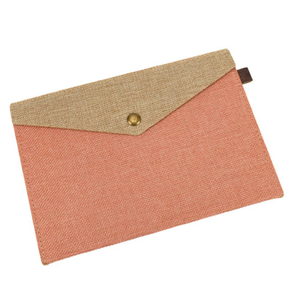 Plic textil cu capsă magnetică - roz - 23x16.5cm 1 - craftup.ro