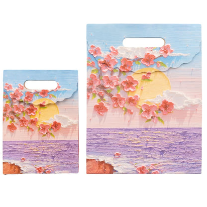 Pungă închisă model pictură 3D cu mâner - model 4 (set 10 buc) 4 - craftup.ro