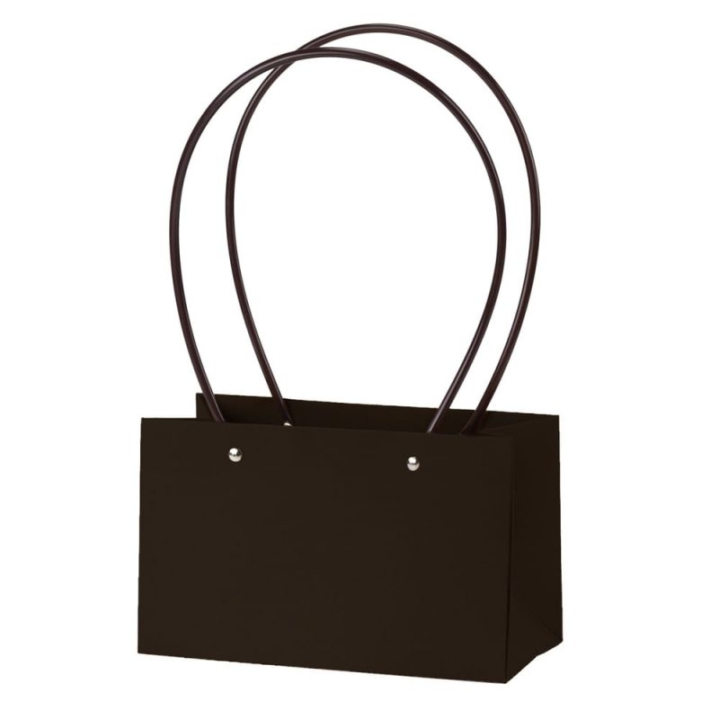 Sacoșe dreptunghiulare cu mâner de plastic - negru 1 - craftup.ro
