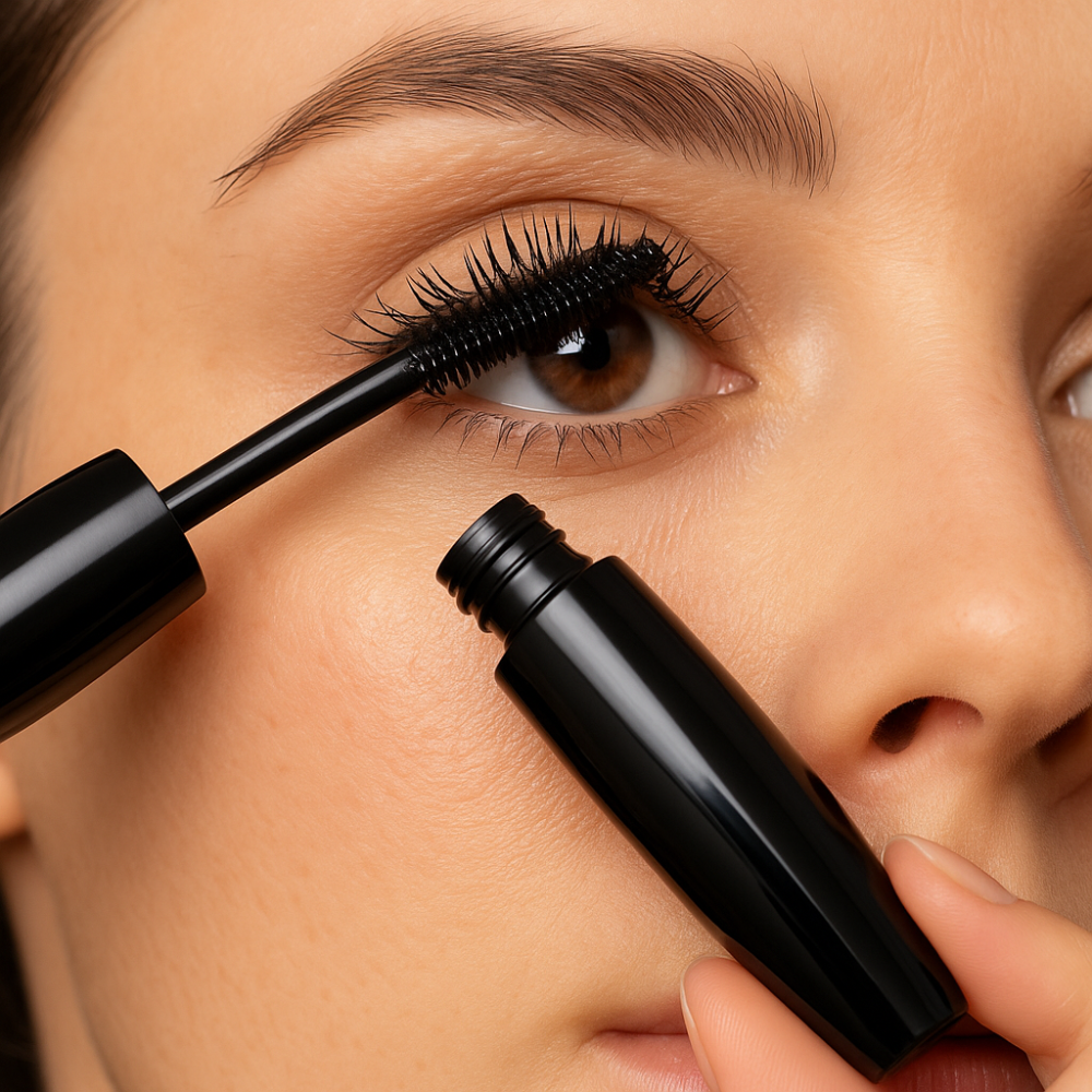 Recipient negru cu aplicator periuță 20ml