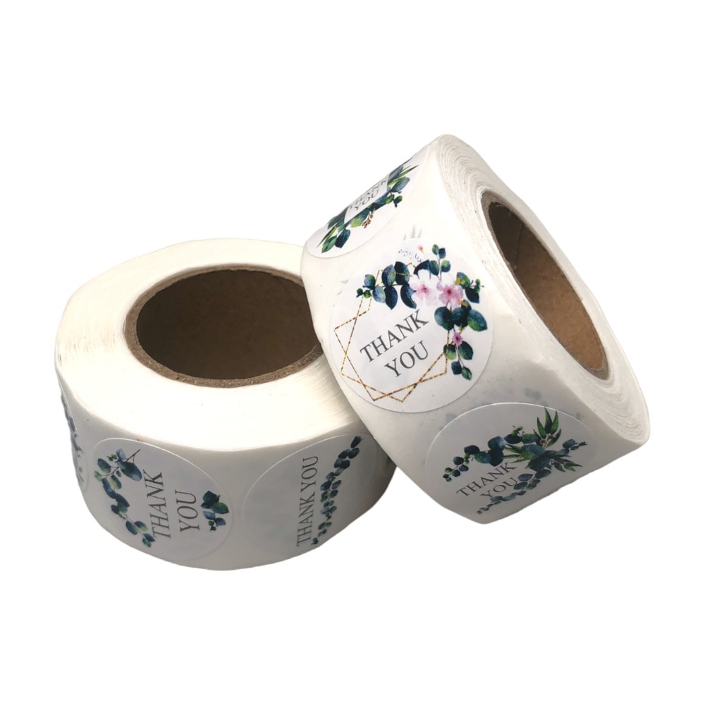 Rolă 500 stickere rotunde 2.5cm - mix modele 1 3 - craftup.ro