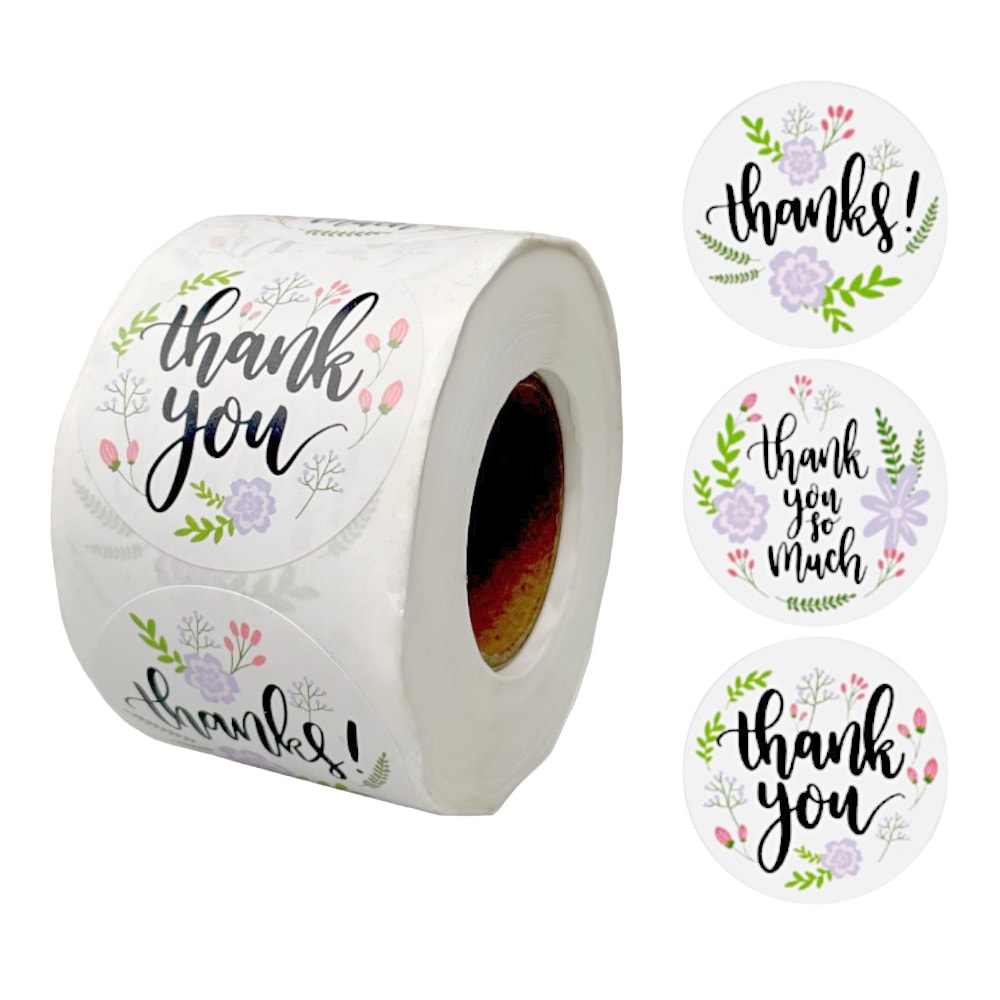 Rolă 500 stickere rotunde 3.8cm - mix modele 7 1 - craftup.ro